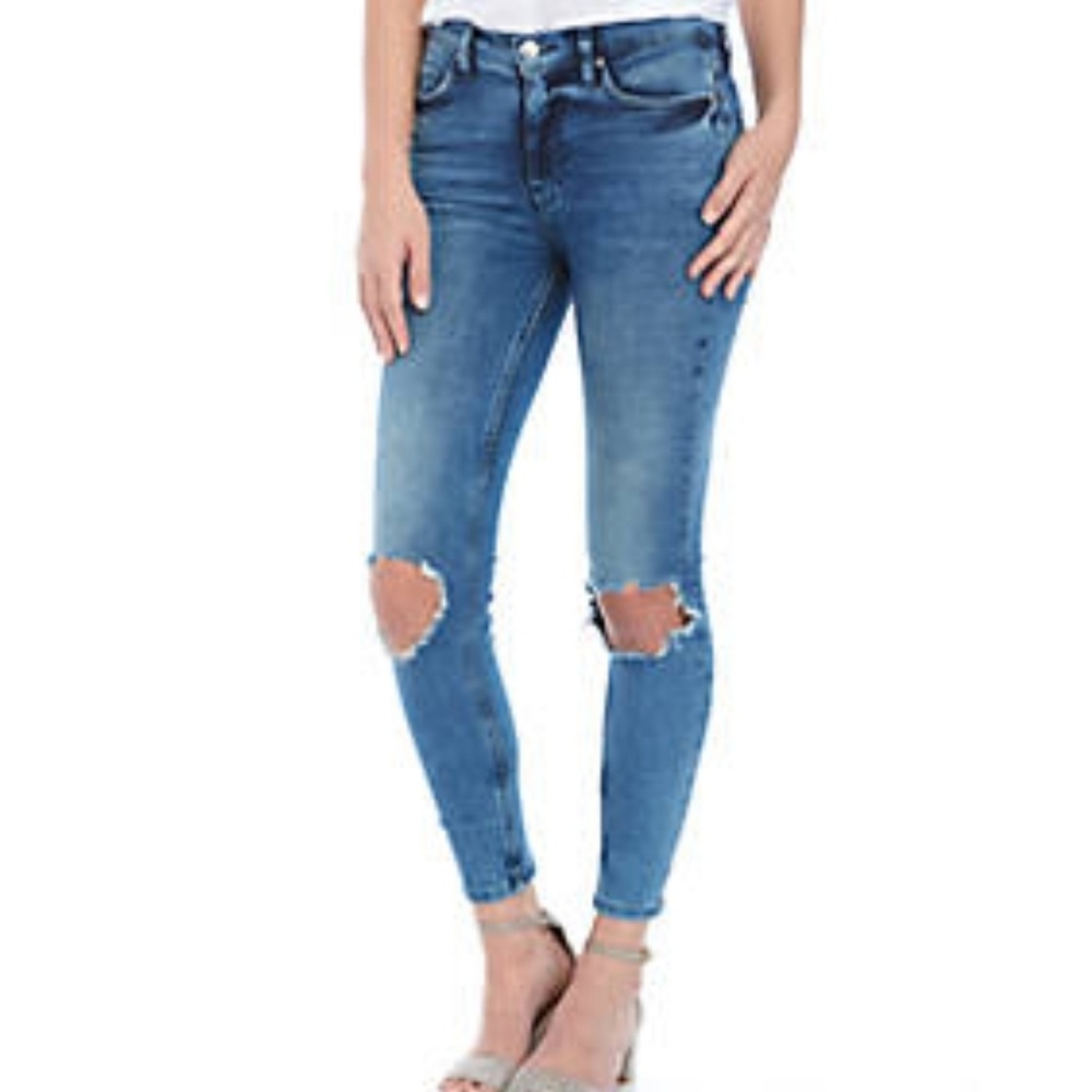 NWOT Free People High Rise Busted Skinny Jeans